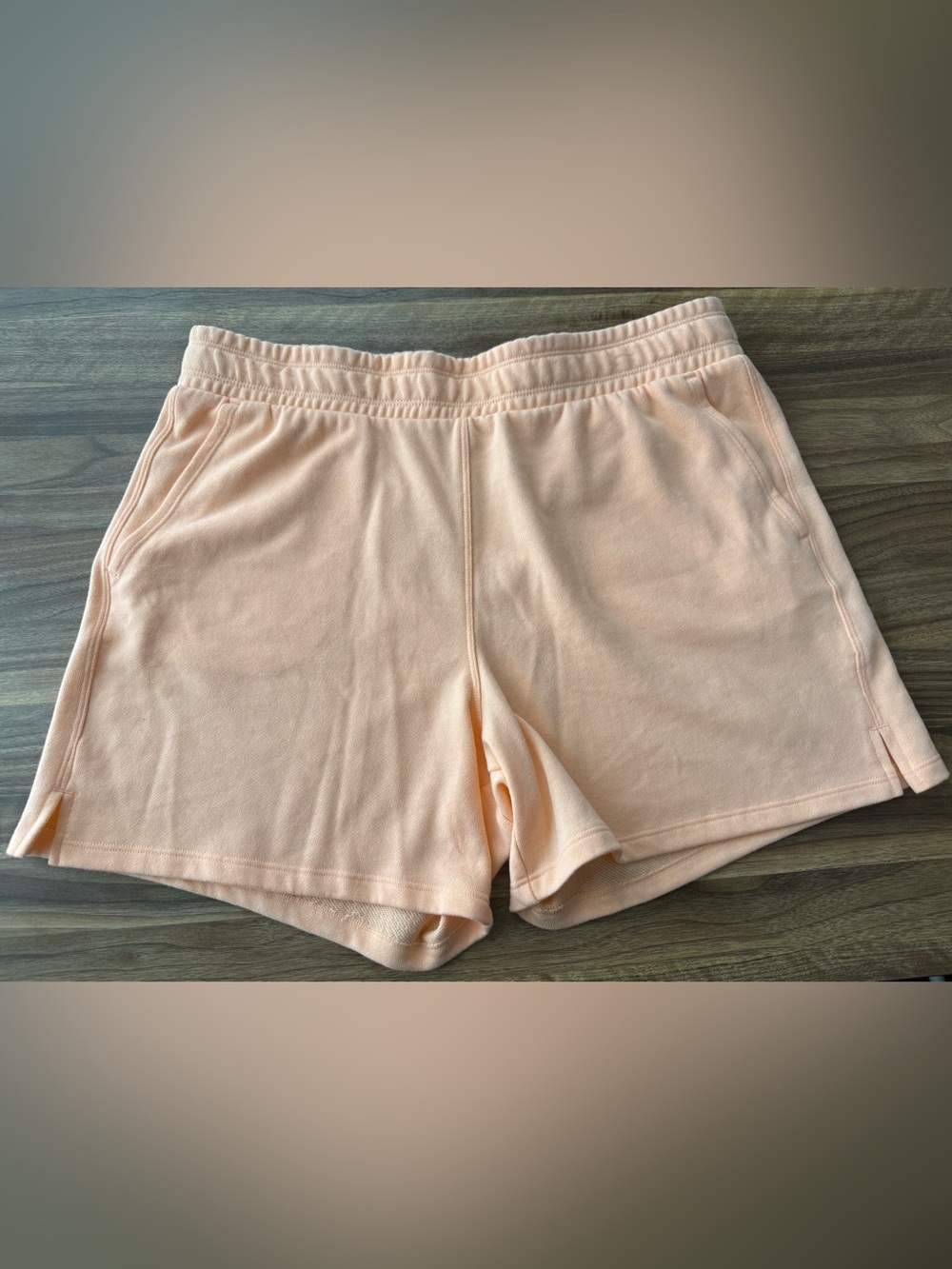 Calvin Klein Peach Lounge Sweat Shorts with Pockets